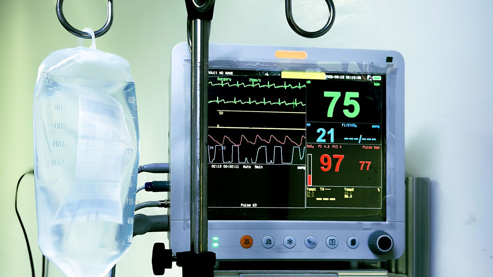 Patient monitor and IV drip in a Cebu City clinic